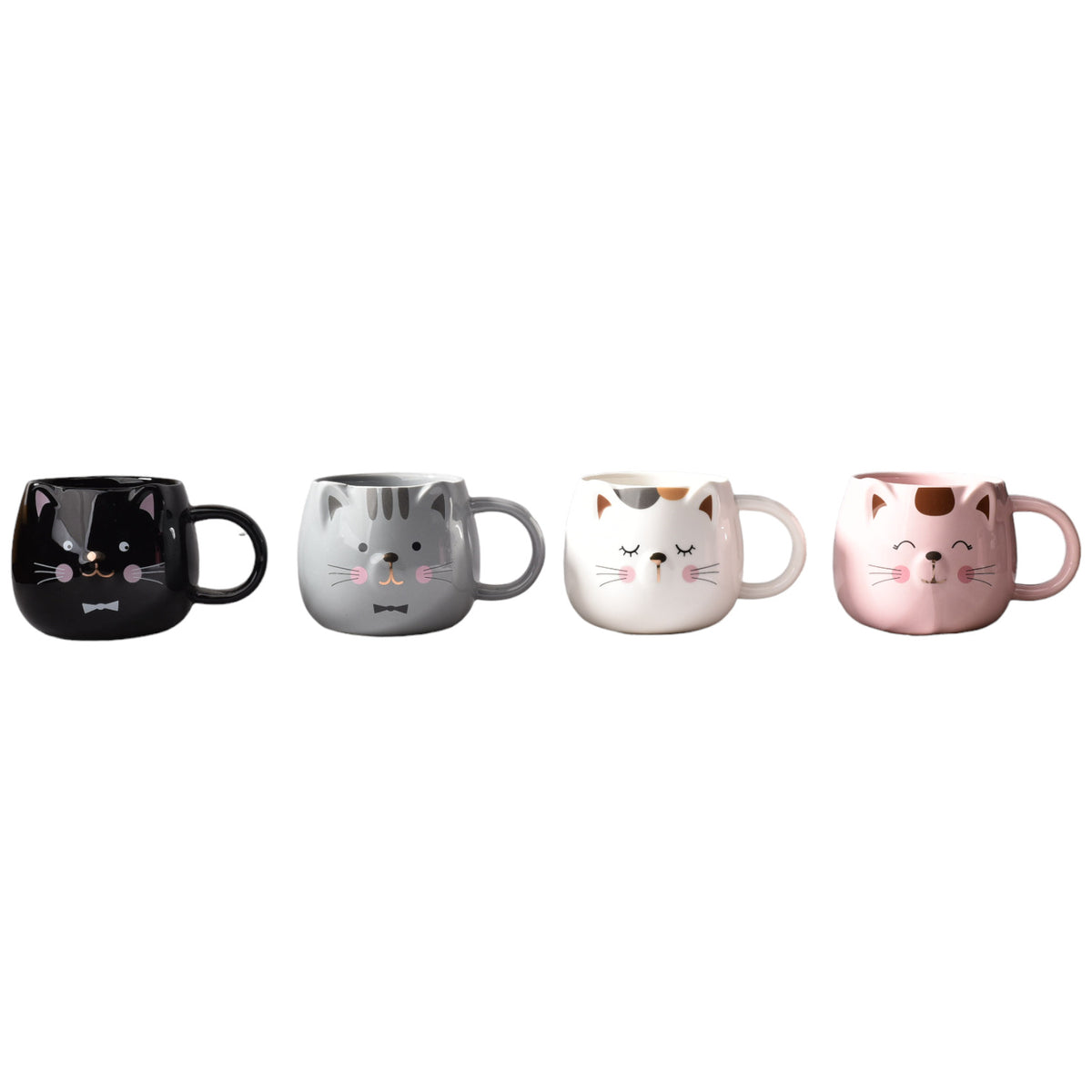 mug pocillo ceramica diseño de gato de 320ml dim:8x13x8