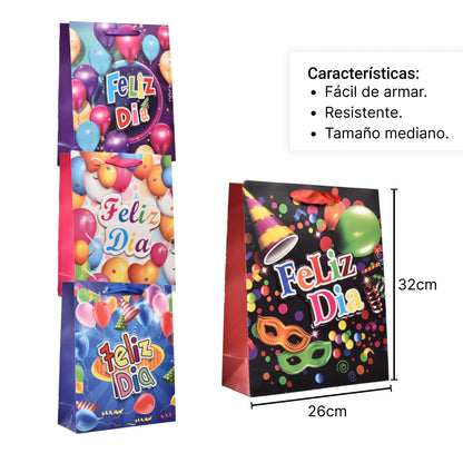BOLSA (1292M) REGALO EN PAPEL TAMAÑO MEDIANO M
