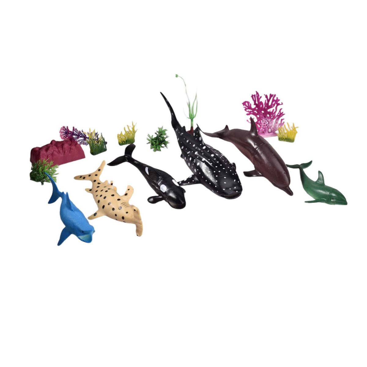 set animales acuaticos juguete didactico colección niños