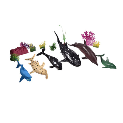 SET ANIMALES ACUATICOS JUGUETE DIDACTICO COLECCIÓN NIÑOS