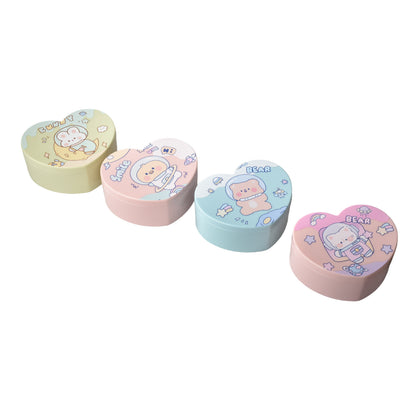 JOYERO ORGANIZADOR DE ARETES CON ESPEJO FORMA DE CORAZON