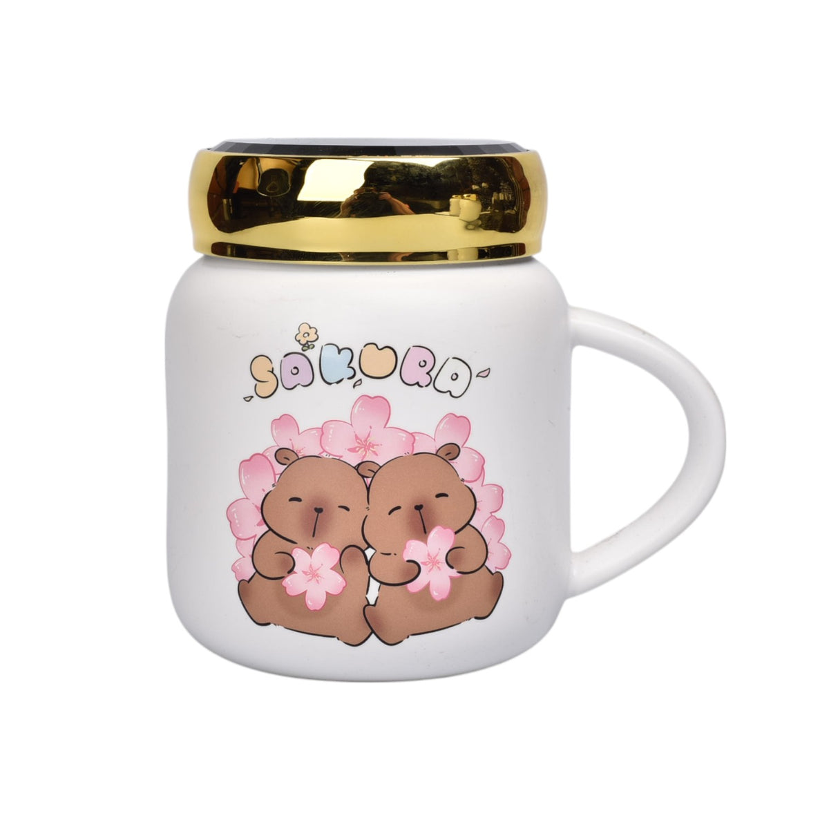 mug pocillo ceramica diseños capybara 450ml dim:8x10