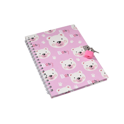DIARIO PARA NIÑA CON CANDADO Y LLAVE DIM:13*17.5CM
