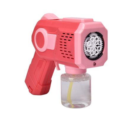 JUGUETE PISTOLA DE BURBUJAS PLASTICO DIM:16X5X13