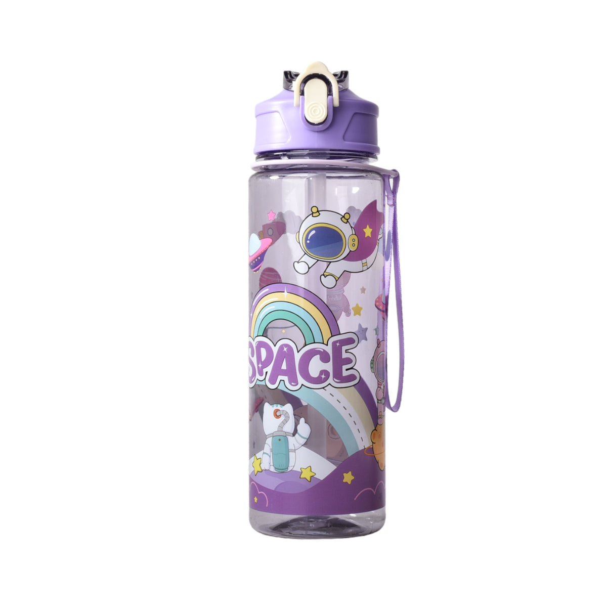 botella de agua 650ml plastico astronauta