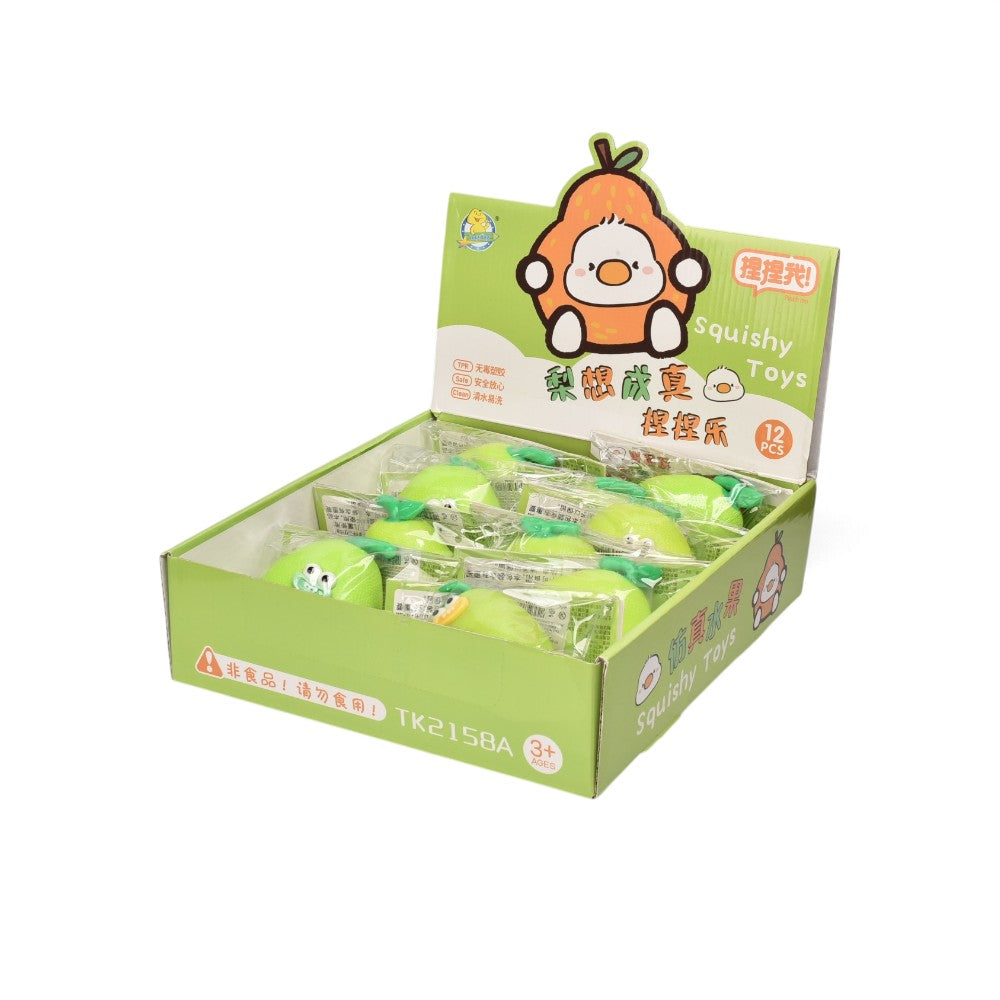 squishy anti estres forma pera  dim:10x6x7cm