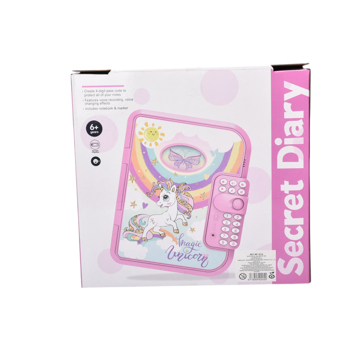 juguete libreta con sonido para niñas dim:28x6x26