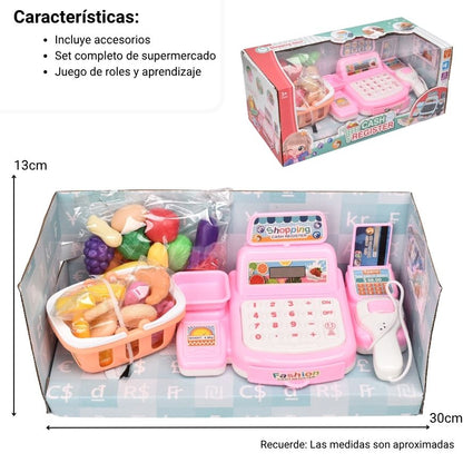 CAJA RESGISTRADORA PLASTICO NIÑOS DIM: 13*14*30cm