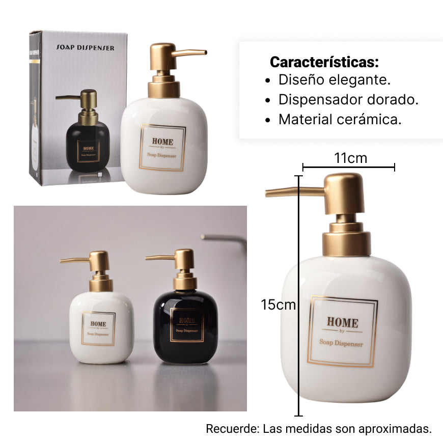dispensador para jabon liquido ceramica forma cuadrada