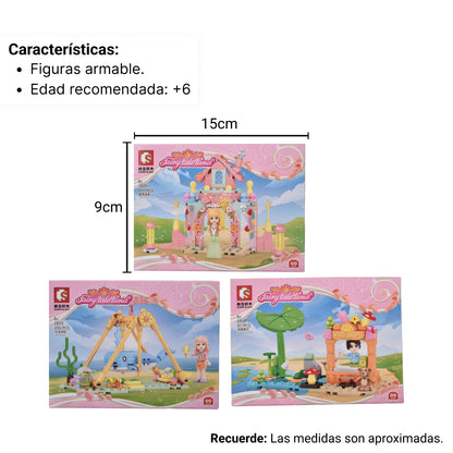 FICHAS DE ARMAR PARQUE DIVERSIONES PLASTICO (205074-205077)