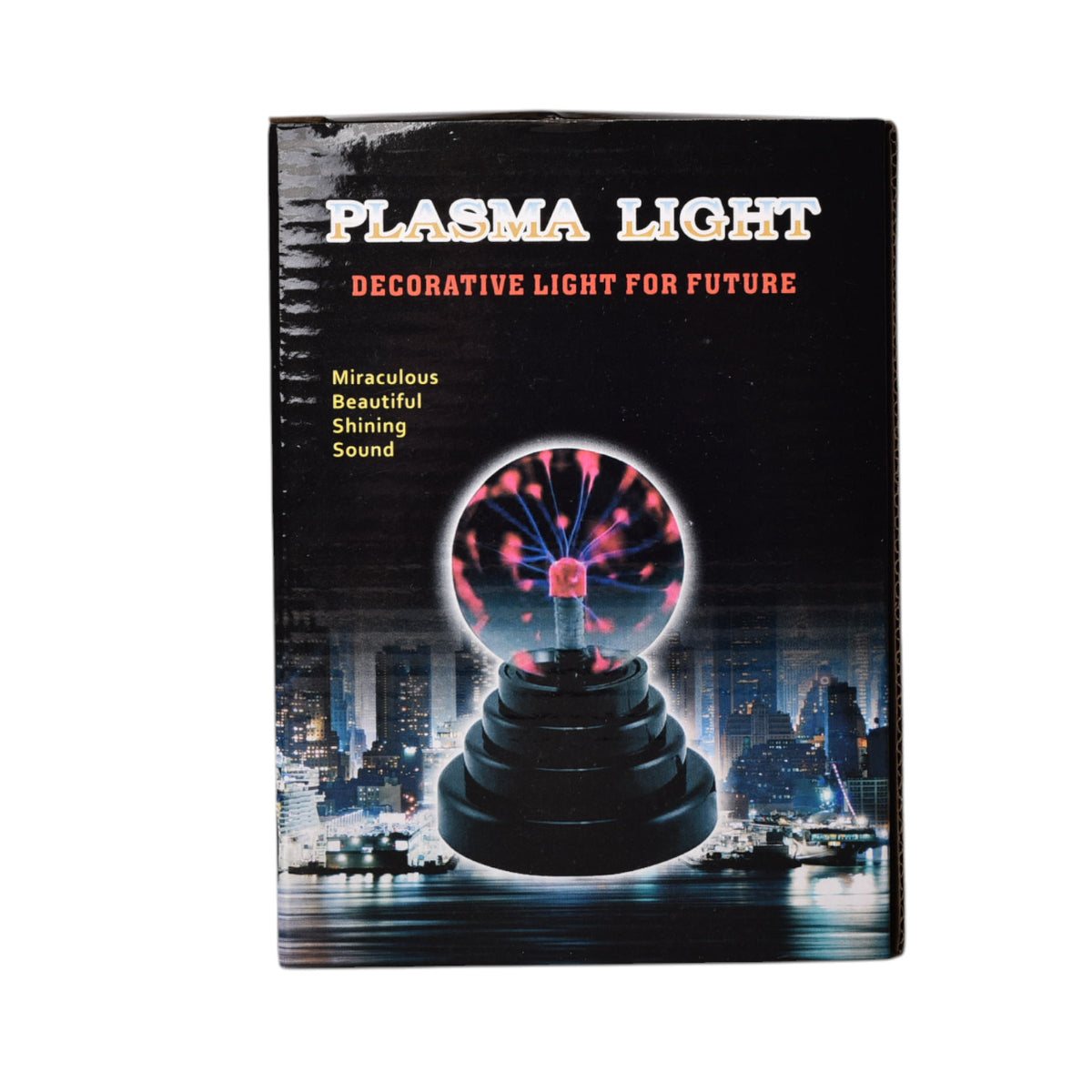 esfera bola plasma lampara interactiva vidrio plastico