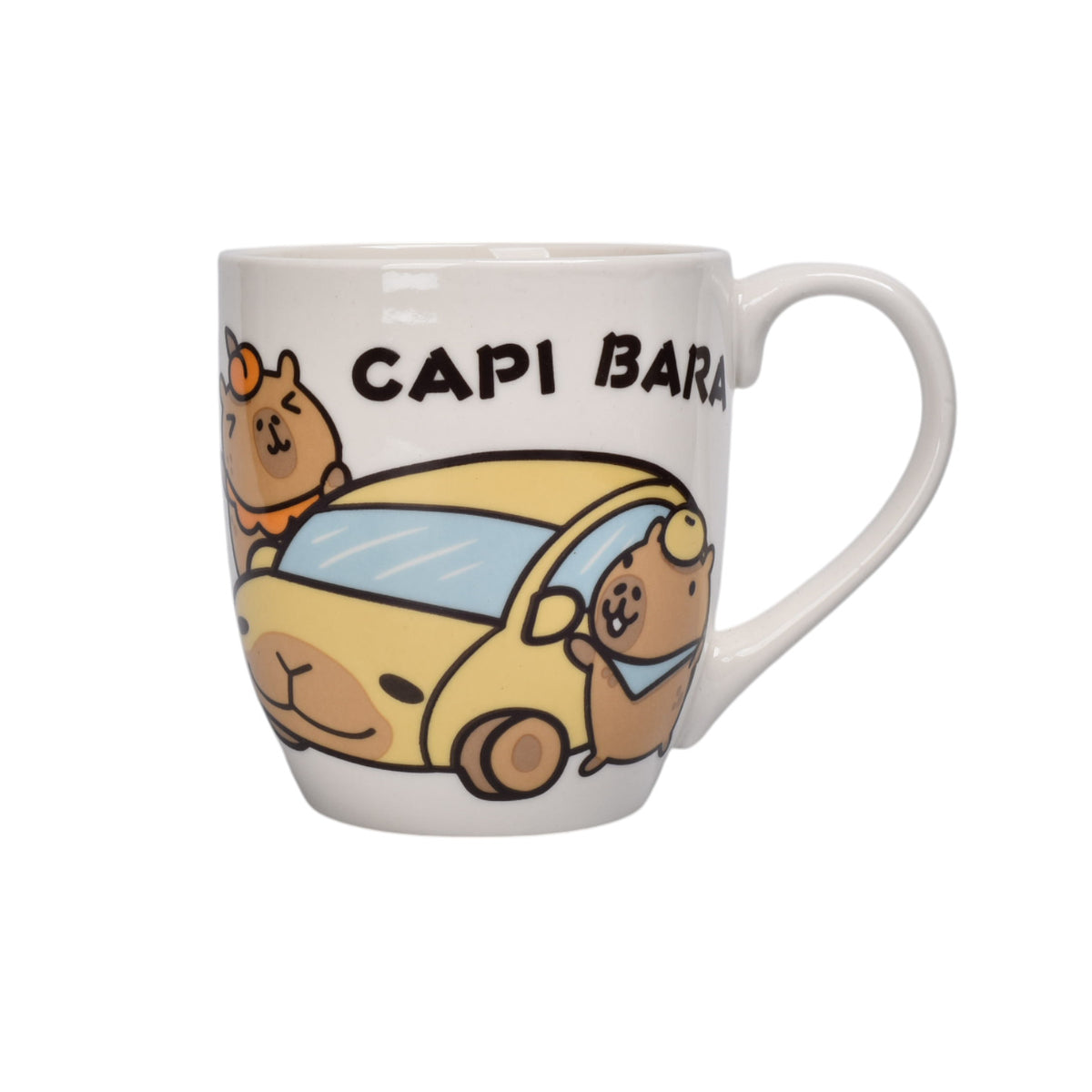 mug pocillo ceramica diseño de capybara 450ml dim:9x9x10