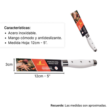 CUCHILLO DE COCINA 5mm POR UND ACERO INOXIDABLE DIM:26CM