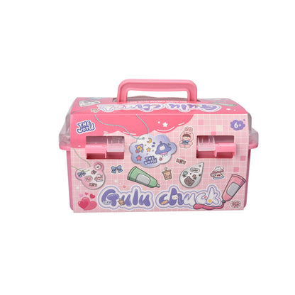 JUGUETE KIT DE ARTE CON ACCESORIOS PLASTICO DIM:19X11X13