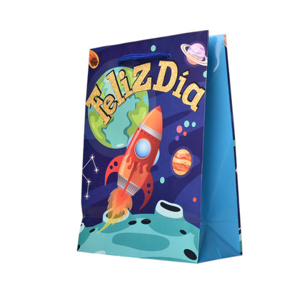 BOLSA PARA REGALO DISEÑO NIÑO DE PAPEL DIM:30X41X11