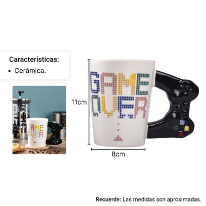 MUG POCILLO GAME OVER CONTROL CERAMICA