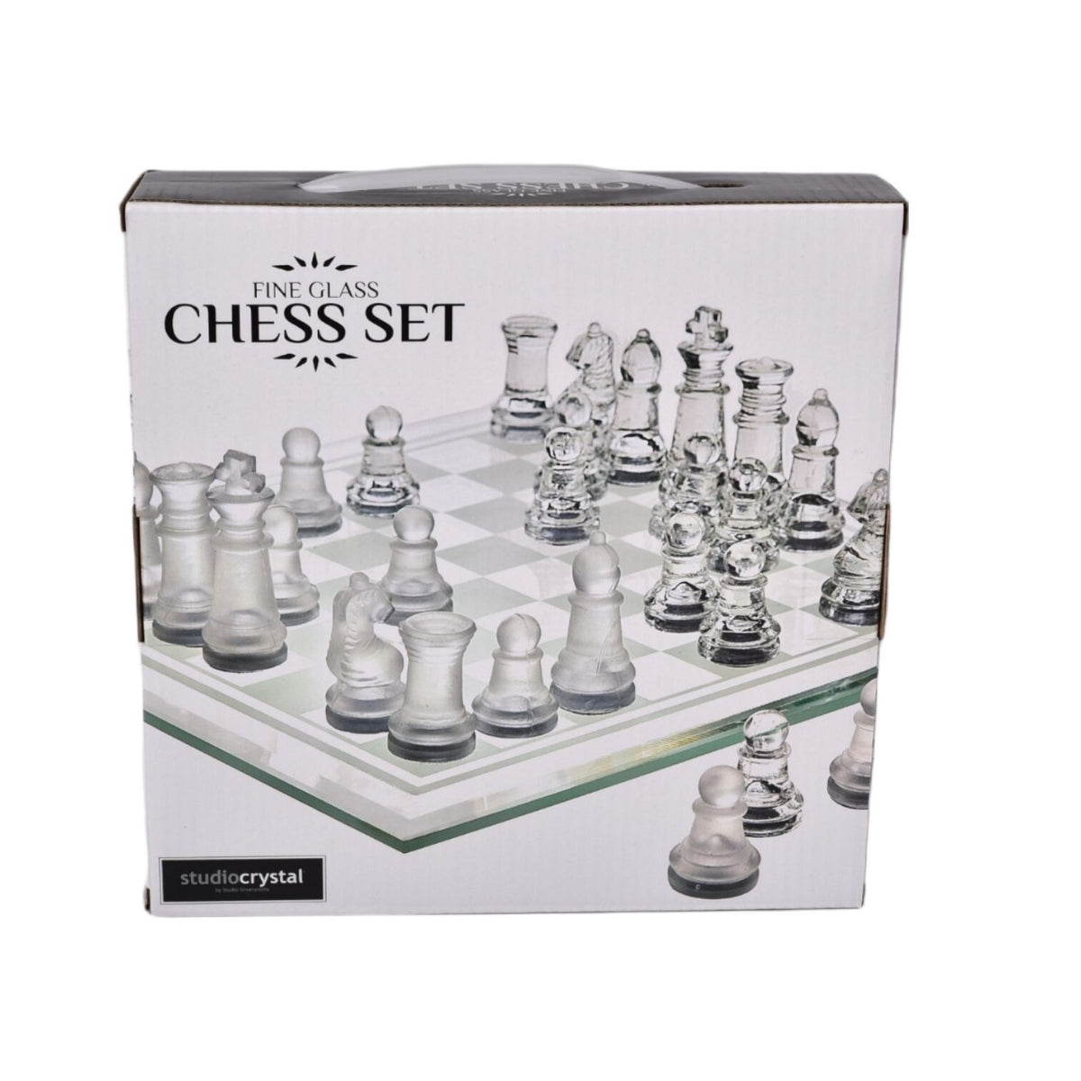 ajedrez de cristal dim:19cm