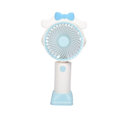 VENTILADOR REDONDO CON OREJAS PLASTICO RECARGABLE DIM:16X8X3