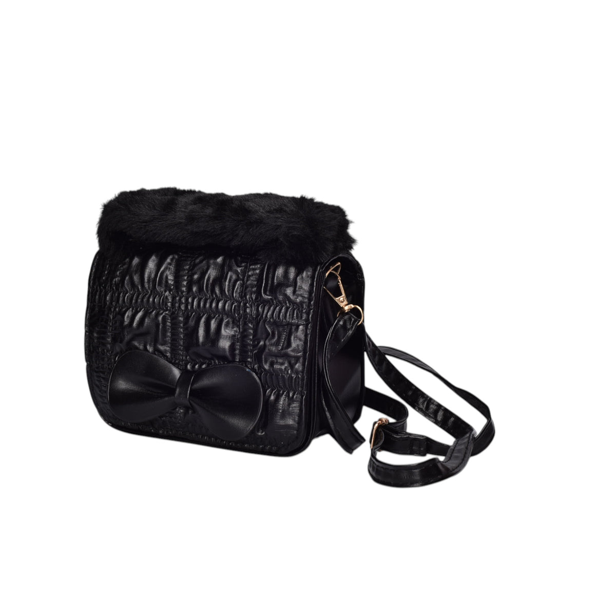 bolso cartera manos libres con correa dama sintetico dim:11x6x14