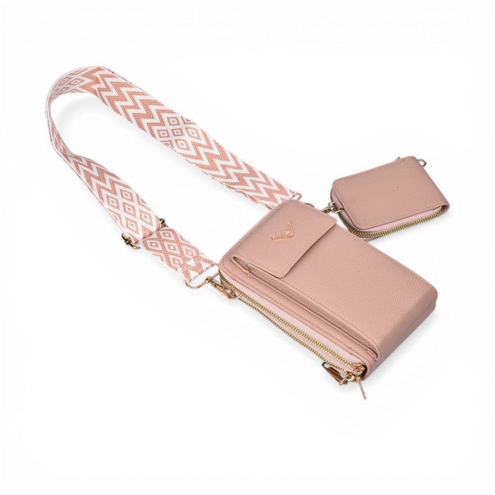 bolso para dama sintetico con monedero dim: 11x18x7