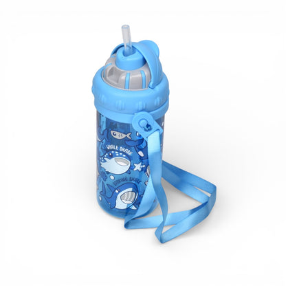 BOTELLA DE AGUA 430ML PLASTICO DIM:6X6X18