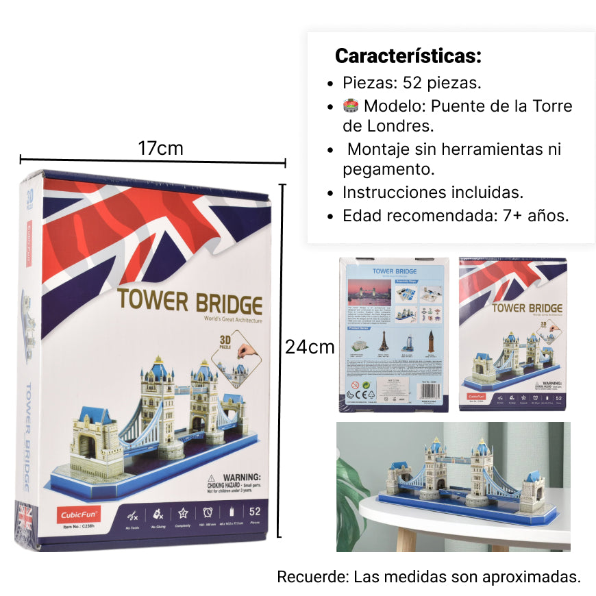 rompecabezas 3d tridimensional dim:30*23*3