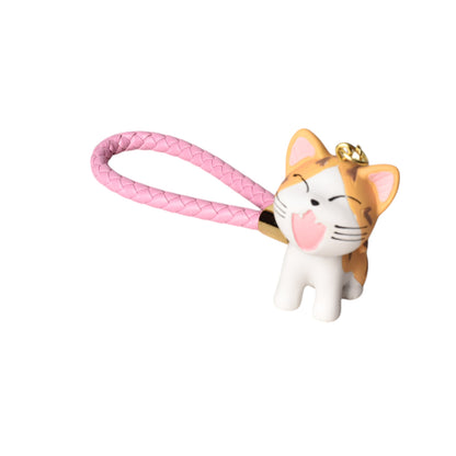 LLAVERO EN RESINA FORMA DE GATO VARIOS COLORES DIM:3X5X3
