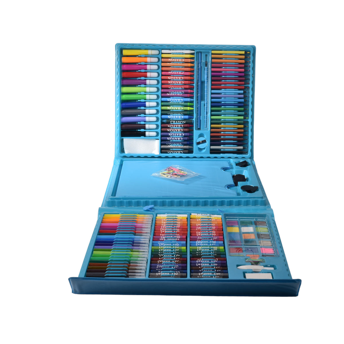 set kit de 208 pcs herramientas de pinturas dim:32x27x5