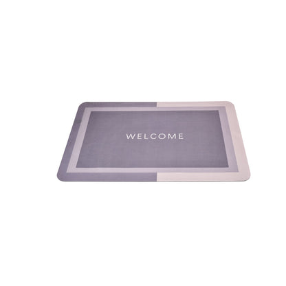 TAPETE DE BAÑO ABSORBENTE ANTIDESLIZANTE CAUCHO GRIS DIM:38X58