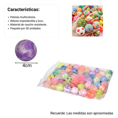 BOLSA DE PELOTAS LOCAS MULTICOLORES GRANDE