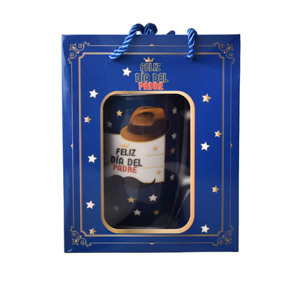 MUG CERAMICA POCILLO DIA DEL PADRE CON PLATO Y CUCHARA