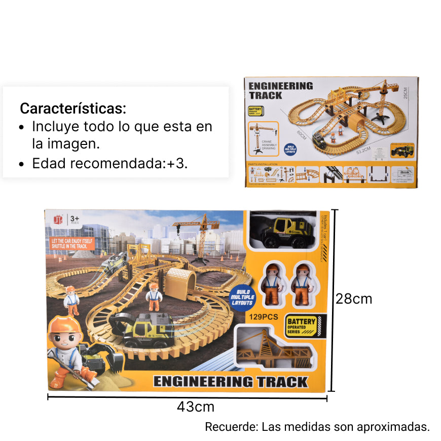 pista juguete didactico para niños plastico