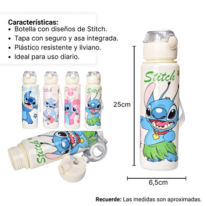 BOTELLA DE AGUA 700ML PERSONAJE PLASTICA DIM:6X6X25