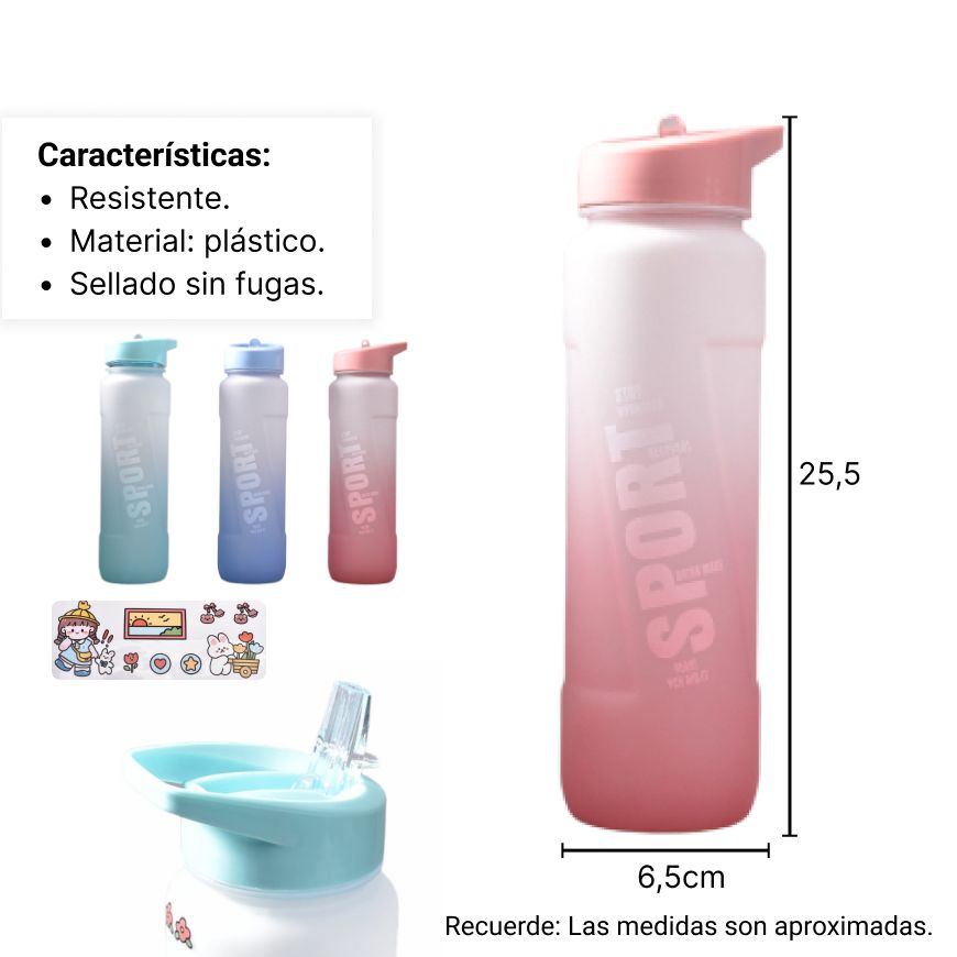 botella de agua 1000ml