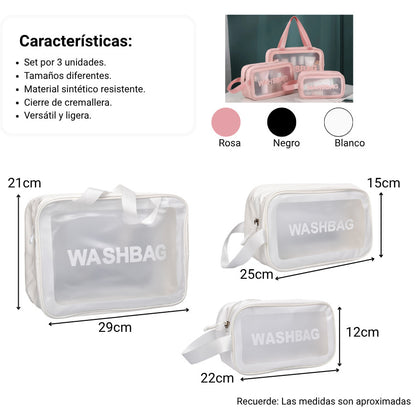 COSMETIQUERA X 3 UND MAQUILLAJE SINTETICO DIM:29X10X20