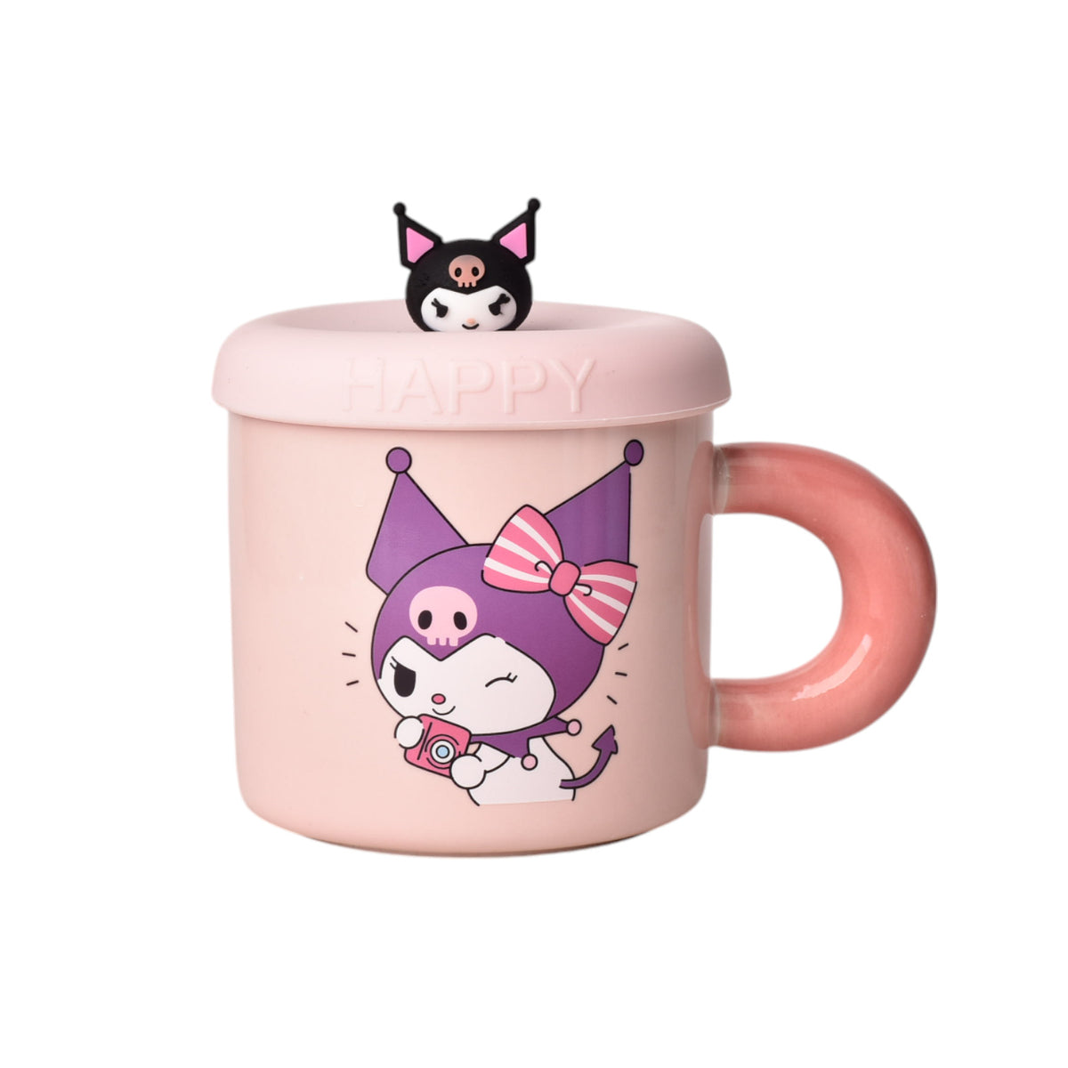 mug pocillo kuromi personaje 430ml dim:9x9x9