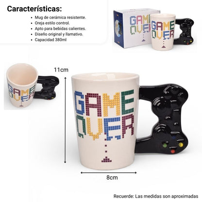 MUG POCILLO GRANDE FORMA DE CONTROL VIDEOJUEGOS 380ML DIM:11X8