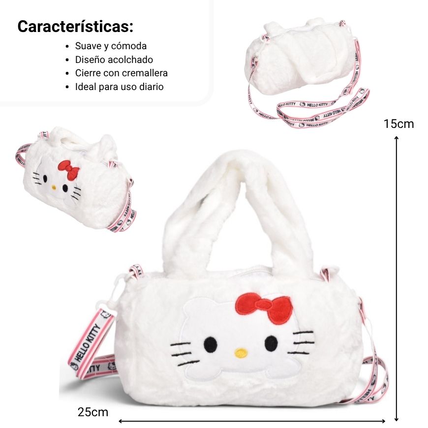 bolso cartera prj peluche poliester dim:20x10cm