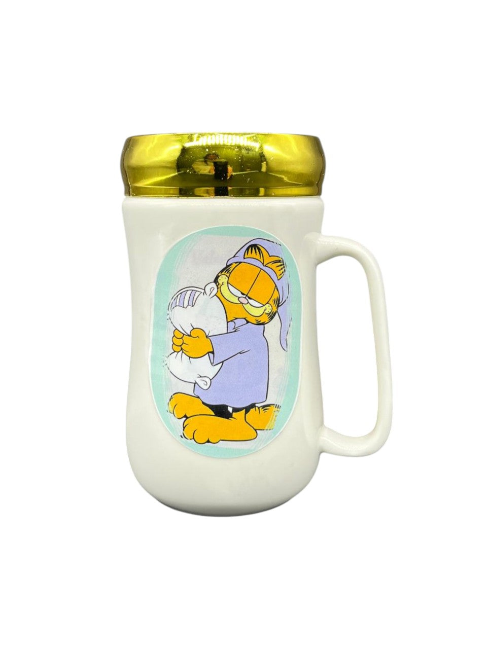 mug pocillo ceramica con tapa espejo personaje 450ml