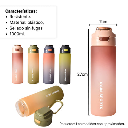 BOTELLA  DE AGUA PLASTICA 1000ML