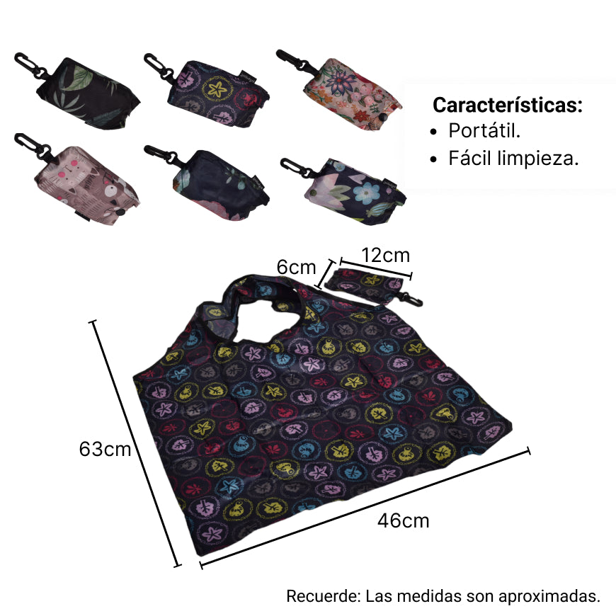bolsa de compras reutilizable portatil
