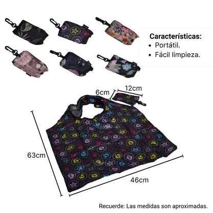 BOLSA DE COMPRAS REUTILIZABLE PORTATIL