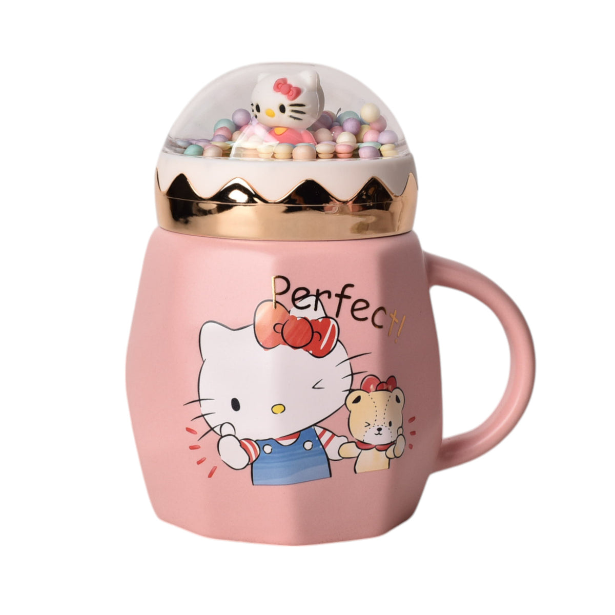 mug pocillo hello kitty personaje 420ml dim:8x8x13