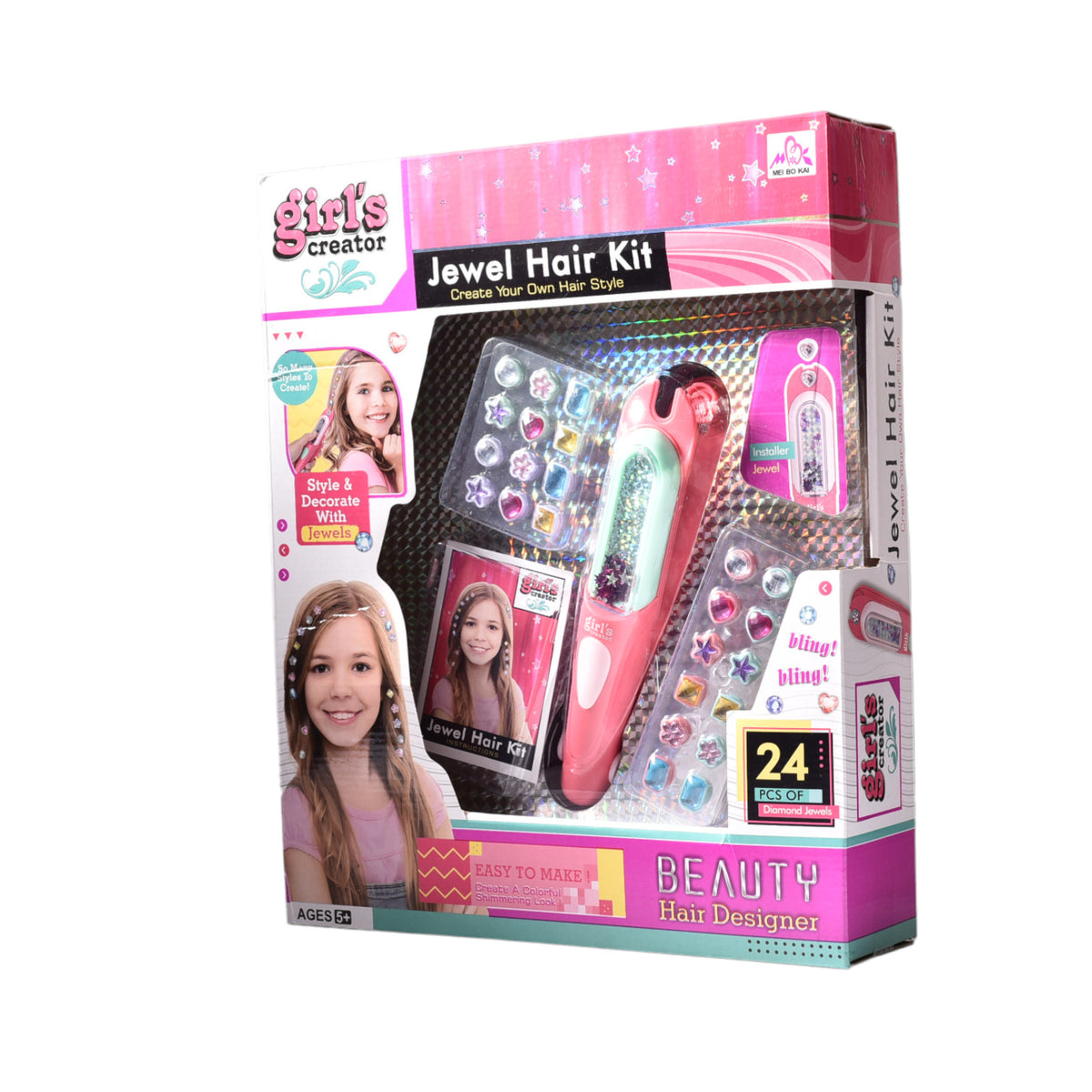 kit de cabello infantil niñas con accesorios juguete