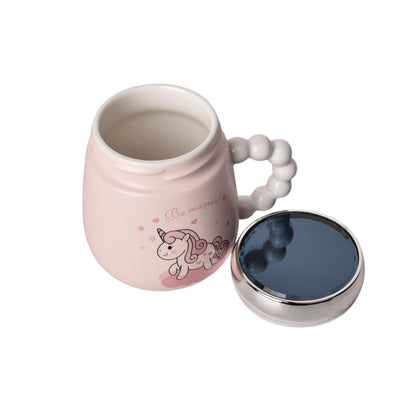 MUG POCILLO CERAMICA DISEÑO UNICORNIOS 450ML DIM:9*9*11