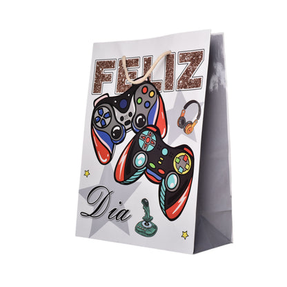 BOLSA PARA REGALO DISEÑO NIÑO DE PAPEL DIM:30X41X11