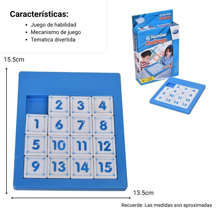 juego didactico para niños reto numerico dim: 23.5*15*4.8cm