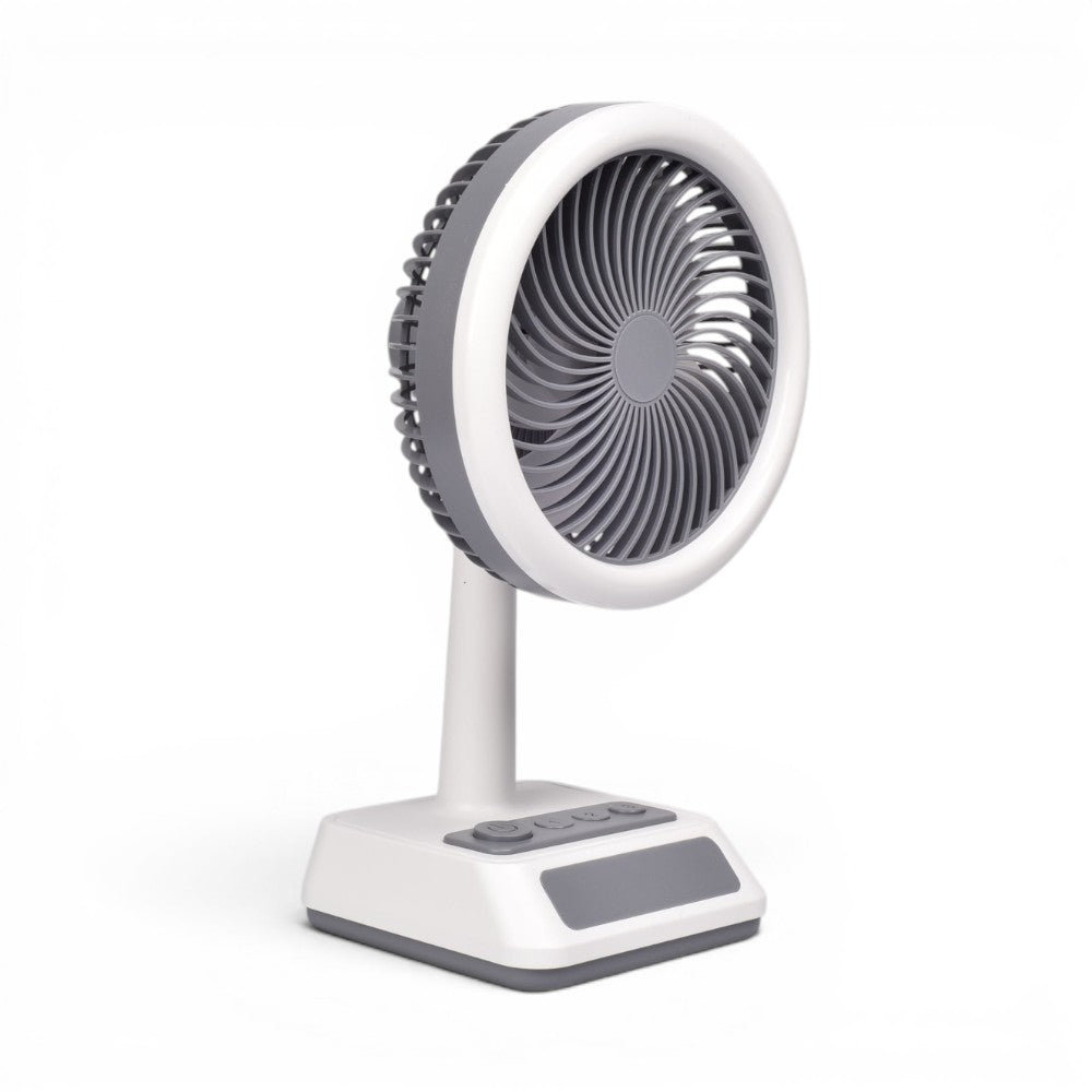 ventilador recargable plastico con cable usb  dim:21x8x12cm
