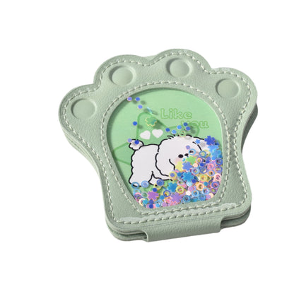 ESPEJO FORMA HUELLA CARTERA DIM:8CM