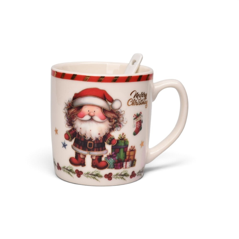 pocillo set con cuchara navidad 210ml